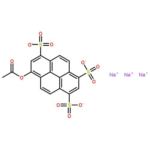 1,3,6-Pyrenetrisulfonicacid, 8-(acetyloxy)-, sodium salt (1:3)