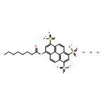 Octanoic acid,3,6,8-trisulfo-1-pyrenyl ester, sodium salt (1:3)