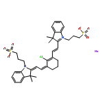 3H-INDOLIUM, 2-[2-[2-CHLORO-3-[[1,3-DIHYDRO-3,3-DIMETHYL-1-(3-SULFOPROPYL)-2H-INDOL-2-YLIDENE]ETHYLIDENE]-1-CYCLOHEXEN-1-YL]ETHENYL]-3,3-DIMETHYL-1-(3-SULFOPROPYL)-, INNER SALT, SODIUM SALT