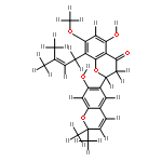 (2S)-5,2'-dihydroxy-7-methoxy-8-(3-methylbut-2-enyl)-2''',2'''-dimethylpyrano[5''',6''':5',4']flavanone