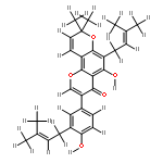 5,4'-dihydroxy-3',6-di(3-methylbut-2-enyl)-2''',2'''-dimethylpyrano[6''',5''':7,8]isoflavanone