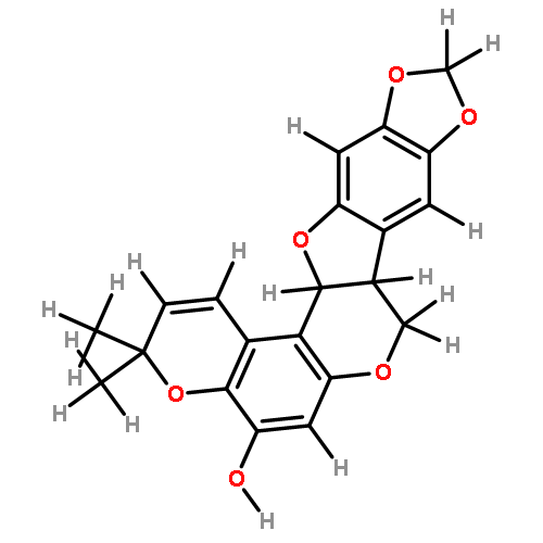 3-hydroxy-8,9-methylenedioxy-2',2'-dimethyl-pyrano-(5',6':1,2)[6aR,11aR]pterocarpan