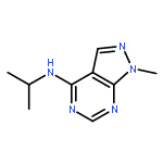 1-methyl-N-(propan-2-yl)-1H-pyrazolo[3,4-d]pyrimidin-4-amine