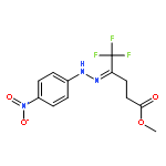 Methyl 5,5,5-trifluoro-4-(2-(4-nitrophenyl) hydrazono)pentanoate