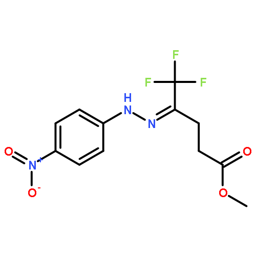 Methyl 5,5,5-trifluoro-4-(2-(4-nitrophenyl) hydrazono)pentanoate