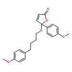 2(5H)-Furanone, 5-(4-methoxyphenyl)-5-[4-(4-methoxyphenyl)butoxy]-