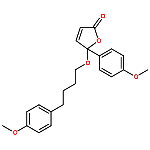 2(5H)-Furanone, 5-(4-methoxyphenyl)-5-[4-(4-methoxyphenyl)butoxy]-