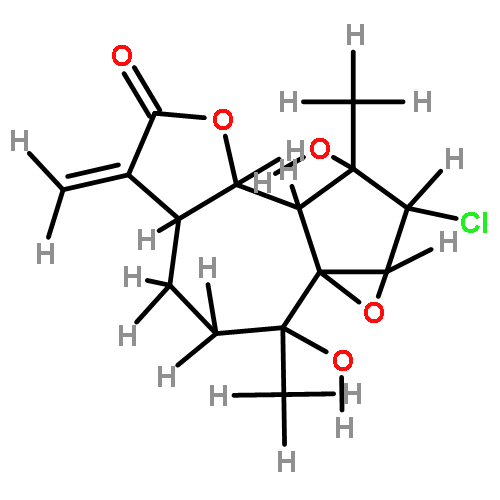 (1alpha, 2alpha, 3beta, 4alpha, 5alpha, 6alpha, 10alpha)-3-Chloro-1, 2-epoxy-4, 10-dihydroxy-11(13)-guaien-12, 6-olide