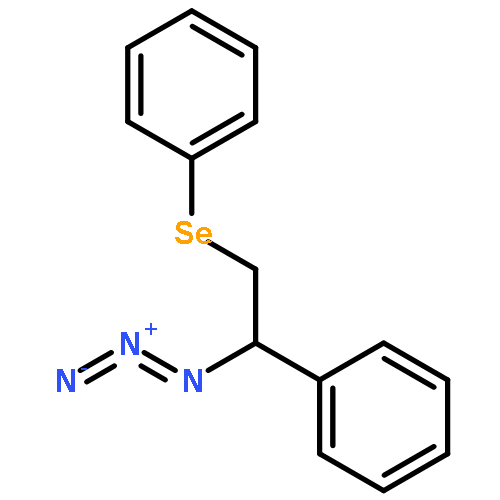 Benzene, [(2-azido-2-phenylethyl)seleno]-