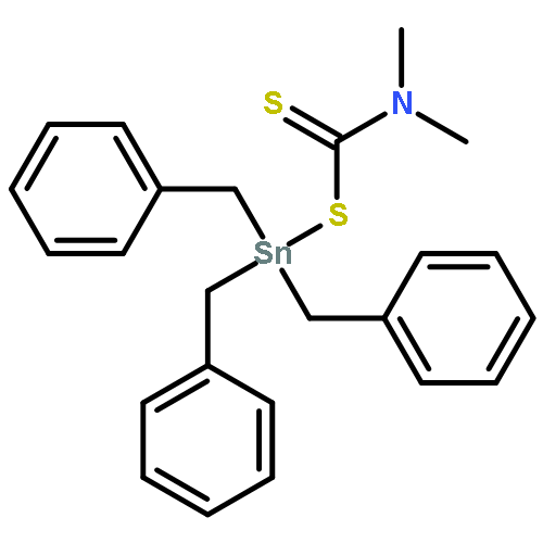 Stannane, [[(dimethylamino)thioxomethyl]thio]tris(phenylmethyl)-