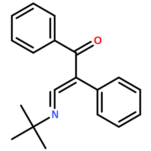 2-Propen-1-one, 3-[(1,1-dimethylethyl)imino]-1,2-diphenyl-, (±)-