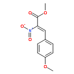 2-Propenoic acid, 3-(4-methoxyphenyl)-2-nitro-, methyl ester