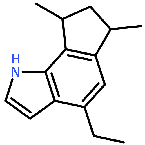 (+)-(6R,8S)-4-ethyl-6,8-dimethyl-1,6,7,8-tetrahydro-1-aza-as-indacene