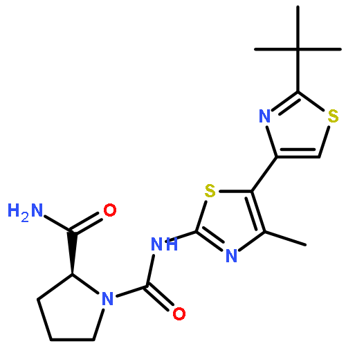 CCT128930;(2S)-N1-[2-(tert-Butyl)-4'-methyl[4,5'-bithiazol]-2'-yl]-1,2-pyrrolidinedicarboxamide