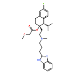 Acetic acid, methoxy-,(1S,2S)-2-[2-[[3-(1H-benzimidazol-2-yl)propyl]methylamino]ethyl]-6-fluoro-1,2,3,4-tetrahydro-1-(1-methylethyl)-2-naphthalenylester