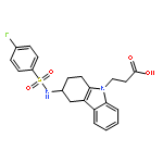 (R)-3-(3-(4-Fluorophenylsulfonamido)-3,4-dihydro-1H-carbazol-9(2H)-yl)propanoic acid