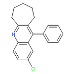 6H-Cyclohepta[b]quinoline, 2-chloro-7,8,9,10-tetrahydro-11-phenyl-