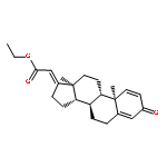 Pregna-1,4,17(20)-trien-21-oic acid, 3-oxo-, ethyl ester