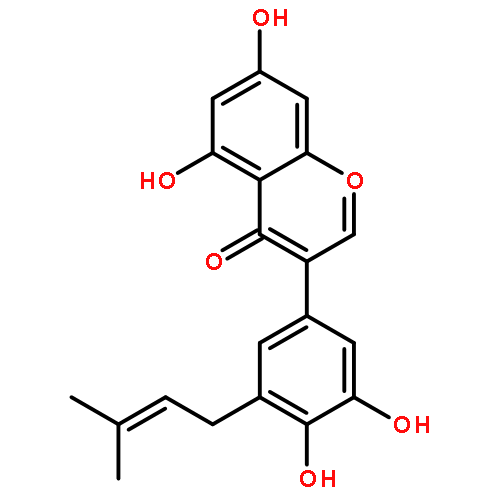 3-(3,4-dihydroxy-5-(3-methylbut-2-en-1-yl)phenyl)-5,7-dihydroxy-4H-chromen-4-one