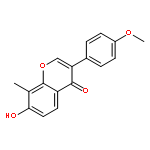 4H-1-Benzopyran-4-one, 7-hydroxy-3-(4-methoxyphenyl)-8-methyl-