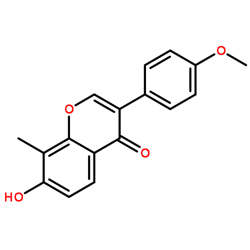 4H-1-Benzopyran-4-one, 7-hydroxy-3-(4-methoxyphenyl)-8-methyl-