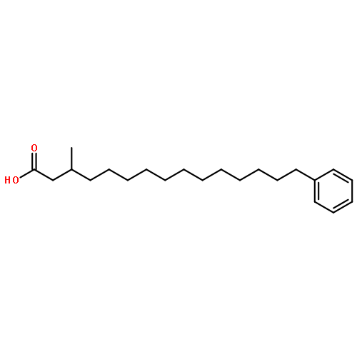 Benzenepentadecanoicacid, 尾-methyl-