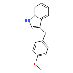 1H-Indole, 3-[(4-methoxyphenyl)thio]-