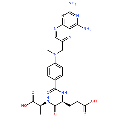 L-Alanine,N-[4-[[(2,4-diamino-6-pteridinyl)methyl]methylamino]benzoyl]-L-a-glutamyl-