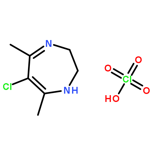 1H-1,4-Diazepine, 6-chloro-2,3-dihydro-5,7-dimethyl-, monoperchlorate