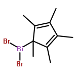 Bismuthine, dibromo(1,2,3,4,5-pentamethyl-2,4-cyclopentadien-1-yl)-