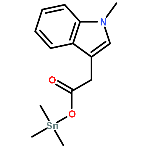 1H-Indole, 1-methyl-3-[2-oxo-2-[(trimethylstannyl)oxy]ethyl]-