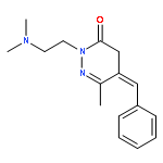 3(2H)-Pyridazinone,2-[2-(dimethylamino)ethyl]-4,5-dihydro-6-methyl-5-(phenylmethylene)-