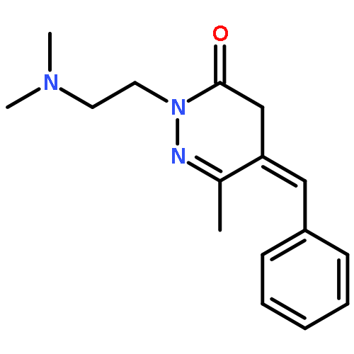 3(2H)-Pyridazinone,2-[2-(dimethylamino)ethyl]-4,5-dihydro-6-methyl-5-(phenylmethylene)-