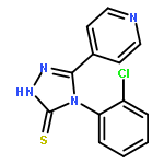 3H-1,2,4-Triazole-3-thione,4-(2-chlorophenyl)-2,4-dihydro-5-(4-pyridinyl)-