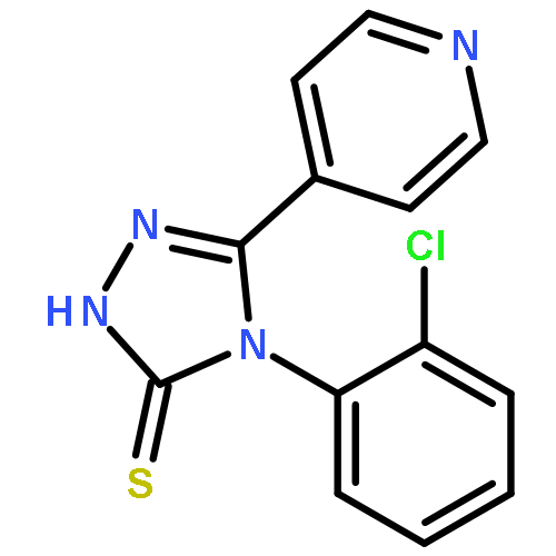 3H-1,2,4-Triazole-3-thione,4-(2-chlorophenyl)-2,4-dihydro-5-(4-pyridinyl)-