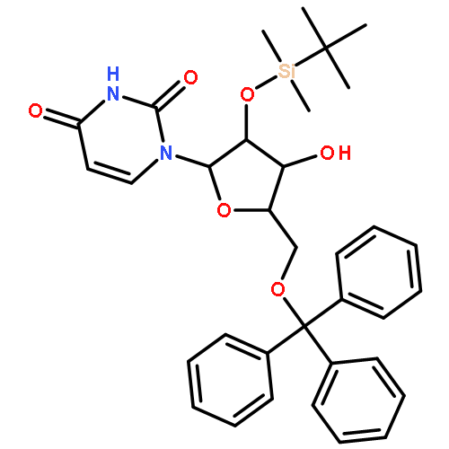 2’-O-(tert-Butyldimethylsilyl)-5’-O-trityluridine