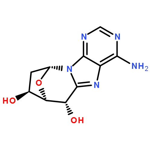 7,10-Epoxy-6H-azepino[1,2-e]purine-6,8-diol,4-amino-7,8,9,10-tetrahydro-, (6S,7S,8S,10R)-