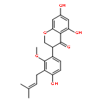 5,7-dihydroxy-3-[4-hydroxy-2-methoxy-3-(3-methylbut-2-en-1-yl)phenyl]-2,3-dihydro-4H-chromen-4-one