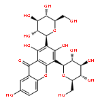 9H-Xanthen-9-one, 2-b-D-glucopyranosyl-1,3,7-trihydroxy-