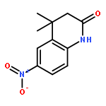 2(1H)-Quinolinone, 3,4-dihydro-4,4-dimethyl-6-nitro-