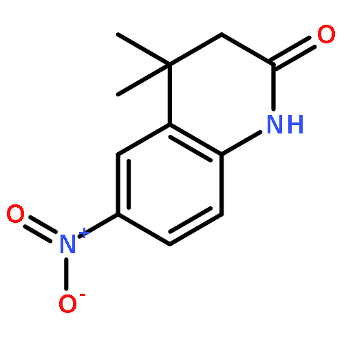 2(1H)-Quinolinone, 3,4-dihydro-4,4-dimethyl-6-nitro-