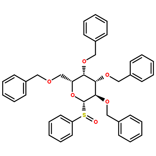 b-D-Galactopyranose,1-deoxy-2,3,4,6-tetrakis-O-(phenylmethyl)-1-(phenylsulfinyl)-