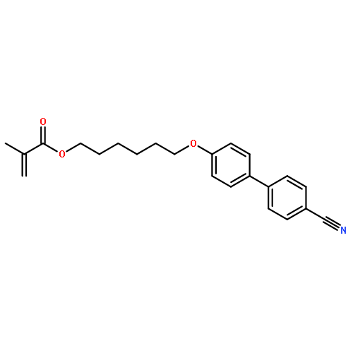 2-Propenoic acid,2-methyl-, 6-[(4'-cyano[1,1'-biphenyl]-4-yl)oxy]hexyl ester