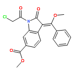 methyl-1 -(chloroacetyl)-3- [methoxy(phenyl)methylene]-2-oxoindoline-6-carboxylate