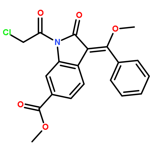 methyl-1 -(chloroacetyl)-3- [methoxy(phenyl)methylene]-2-oxoindoline-6-carboxylate