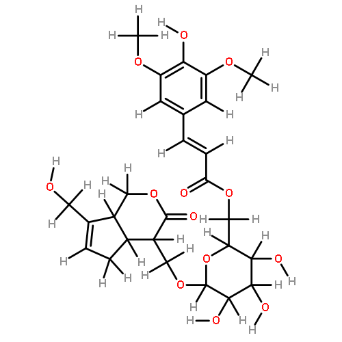 10-(6-O-trans-sinapoyl-beta-D-glucopyranosyl)gardendiol