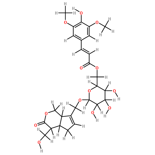 10-(6-O-trans-sinapoyl-beta-glucopyranosyl)gardendiol