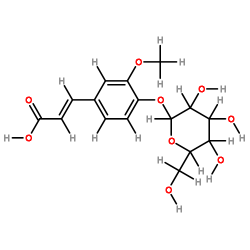 (E)-ferulic acid 4-O-beta-D-glucoside