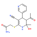 2-[(5'-acetyl-3'-cyano-6'-hydroxy-6'-methyl-1',4',5',6'-tetrahydro-3,4'-bipyridin-2'-yl)sulfanyl]acetamide