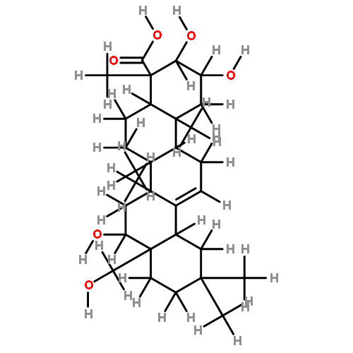 2beta,3beta,16alpha,28-tetrahydroxy olean-12-ene-23-oic acid